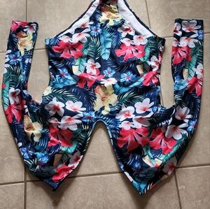 Long Sleeve One Piece Swimsuit Rashguard